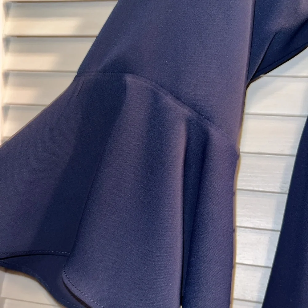 Sail To Sable STS‎ Navy ruffle hem dress women size 4